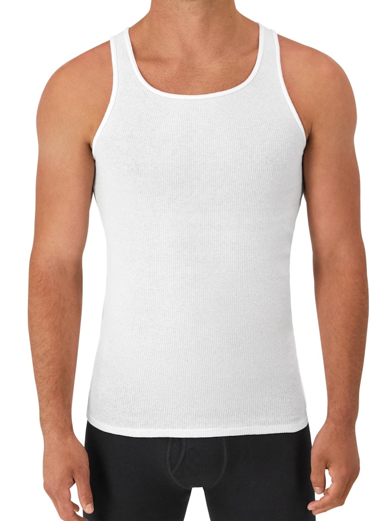 Hanes Men's Cotton Tank Undershirt 6-Pack: $9.99 Hanes Men's Cotton Tank Undershirt 6-Pack: $9.99