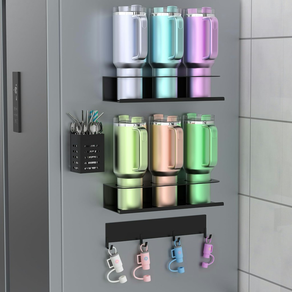 Magnetic Cup Holder for Refrigerator 4-Pack: $19