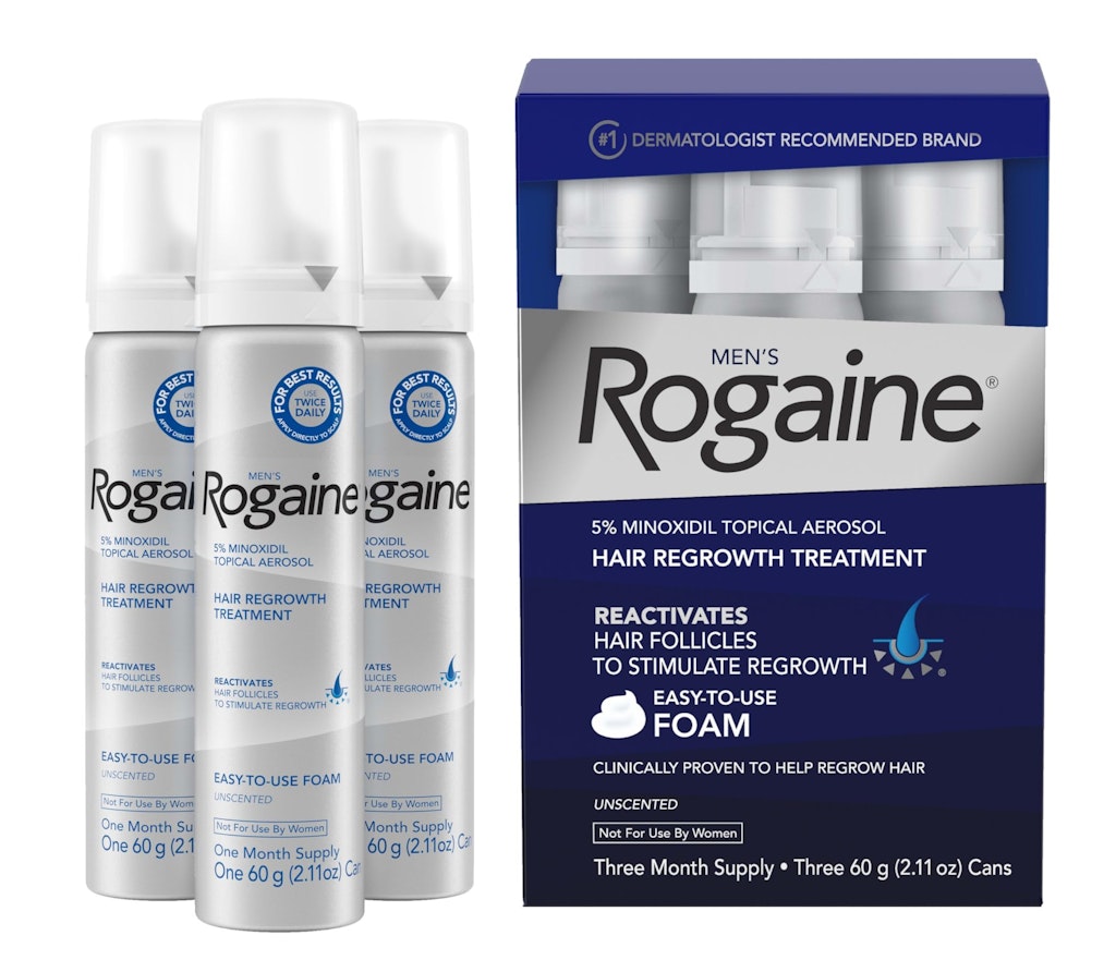 Rogaine Men's 5% Minoxidil 2.11-oz. Topical Foam 3-Pack: $30 via Sub. & Save