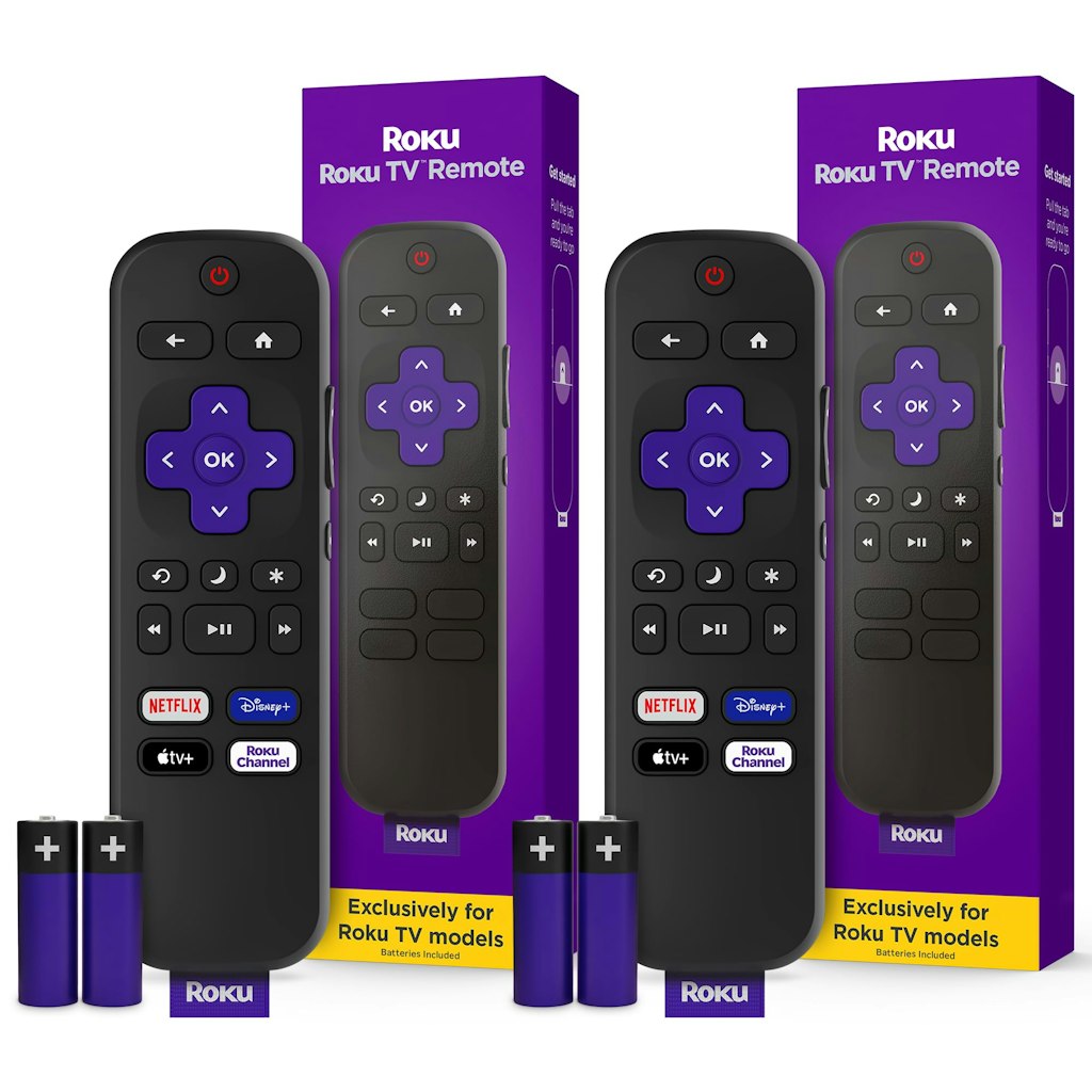 Roku TV Remote Control 2-Pack: $13 Roku TV Remote Control 2-Pack: $13