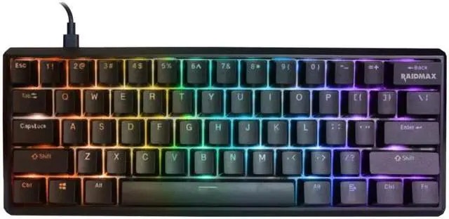Raidmax Mini ONE MK01GMB 60% Gasket Keyboard: $20