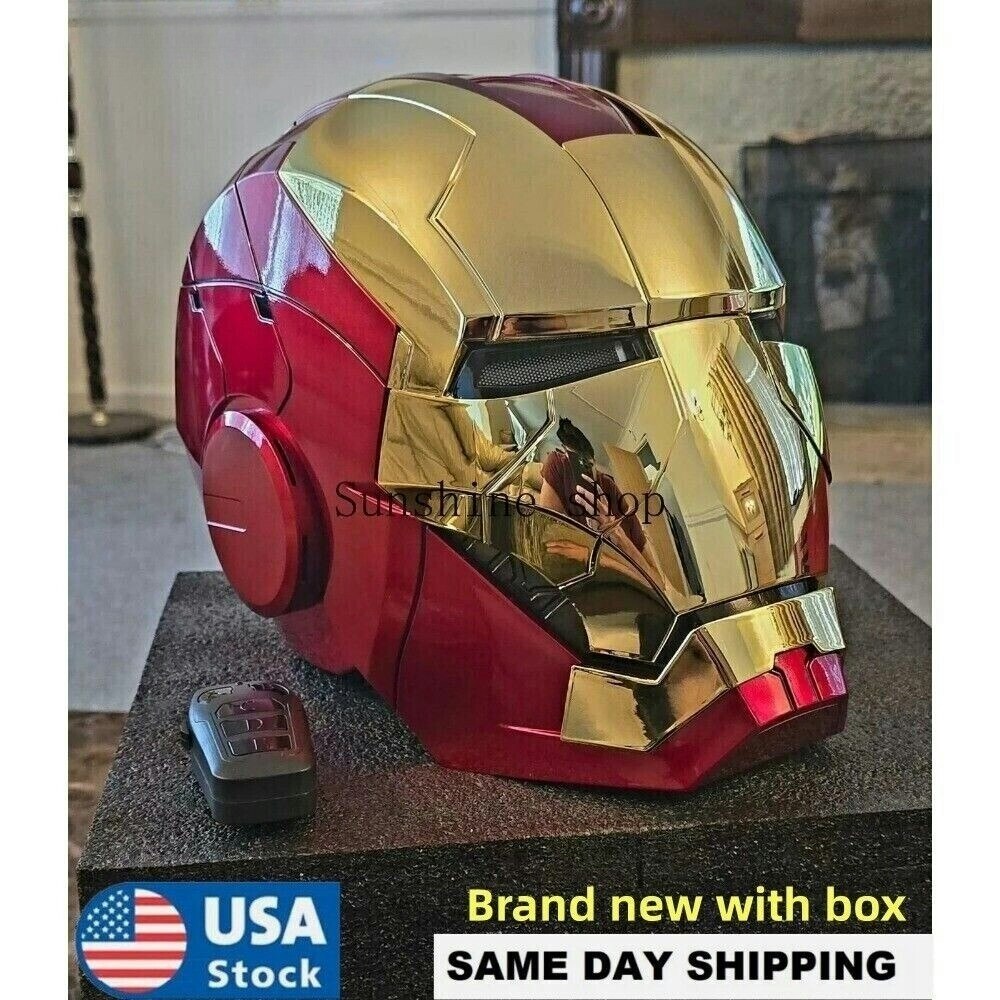 Autoking Iron Man Gold MK5 Voice-Activated Helmet Mask: $134