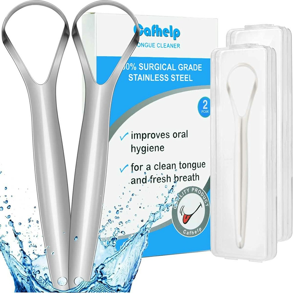 Stainless Steel Tongue Scraper 2-Pack: $2.49