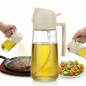 Glass Oil Dispenser Bottle w/ Spray for $1 + free shipping w/ $25