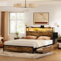 17 Stories Antioch Queen Bed Frame w/ 2 Underbed Drawers for $216 + free shipping
