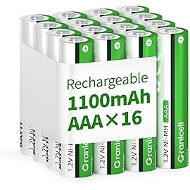 Granicell AAA Rechargeable Batteries 16-Pack: $9.99 Granicell AAA Rechargeable Batteries 16-Pack: $9.99