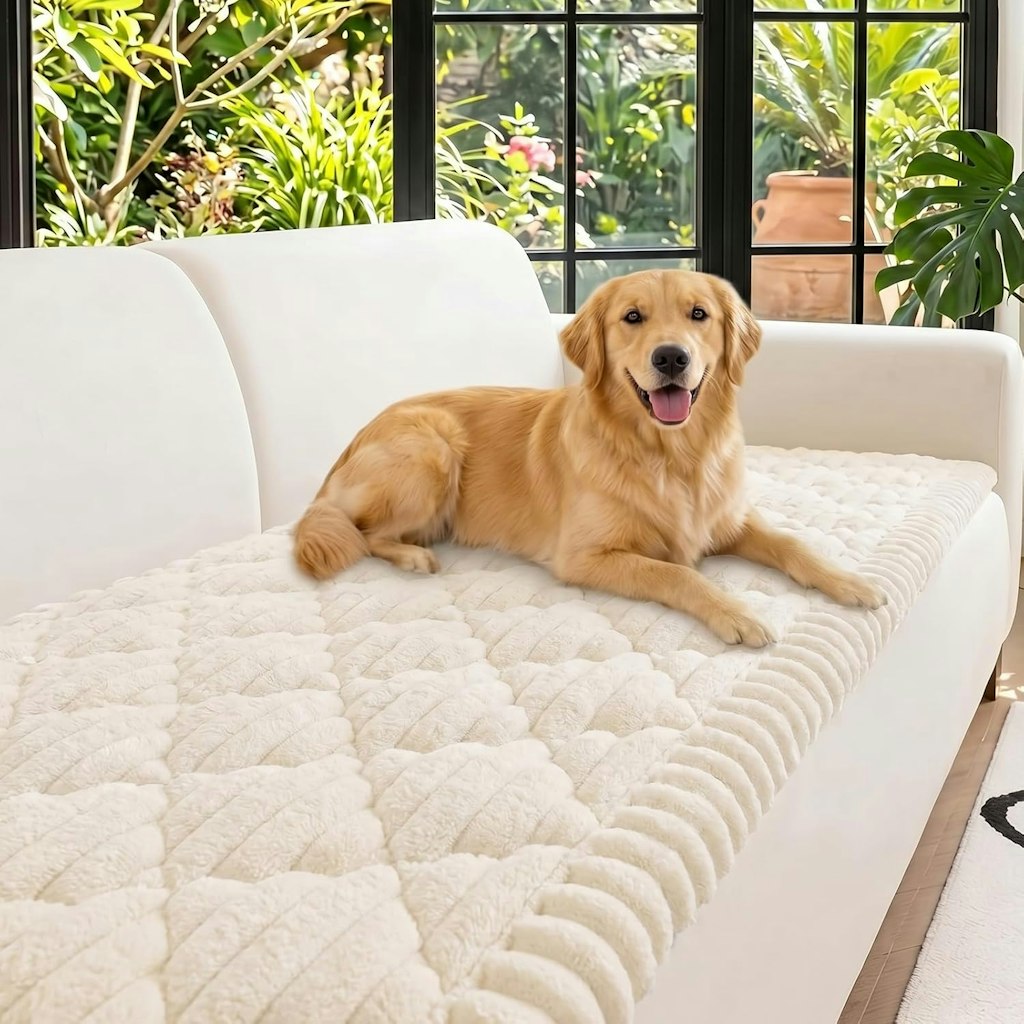 Niluoh Washable Flannel Couch Cover : From $16