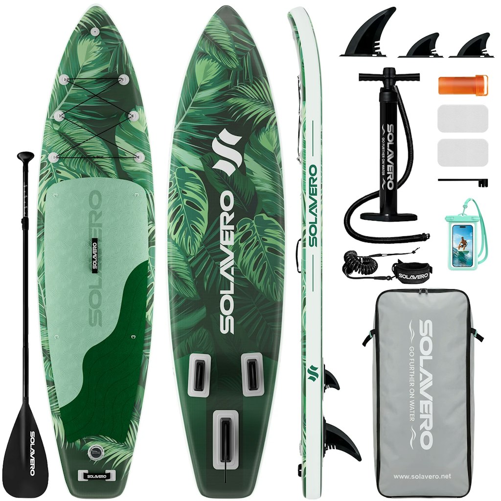 Solavero 11-Foot Inflatable Stand Up Paddle Board: $119