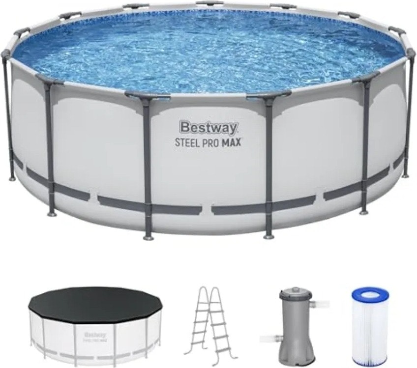 Bestway Steel Pro Max 13-Foot x 48" Above Ground Pool: $344 Bestway Steel Pro Max 13-Foot x 48" Above Ground Pool: $344
