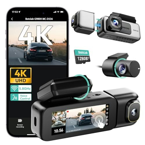 Botslab G980H 4K 3-Channel 360-Degree Dash Cam with 128GB SD Card: $179.98 Botslab G980H 4K 3-Channel 360-Degree Dash Cam with 128GB SD Card: $179.98