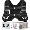 Zeerun 15-lb. Reflective Adjustable Weighted Vest for $19 + free shipping w/ Prime