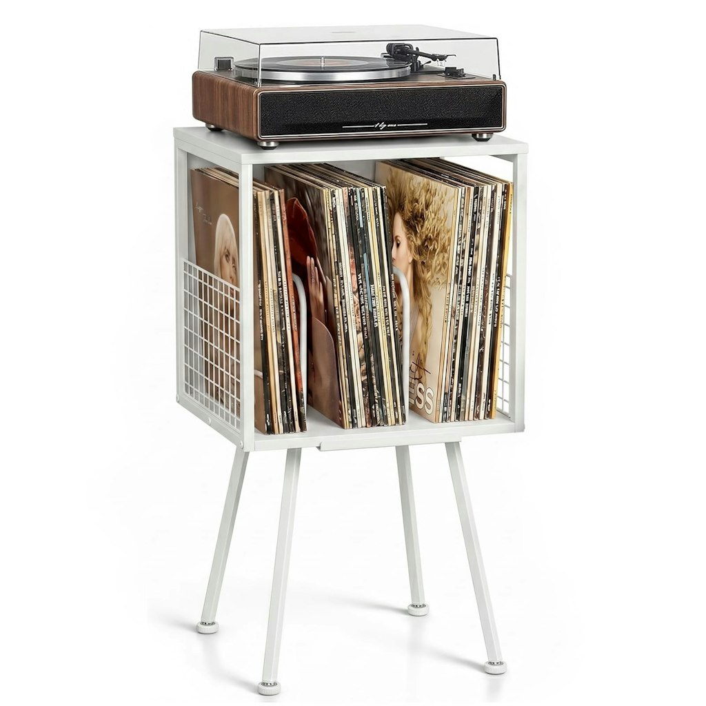 Record Player Stand w/ Storage: $32 Record Player Stand w/ Storage: $32