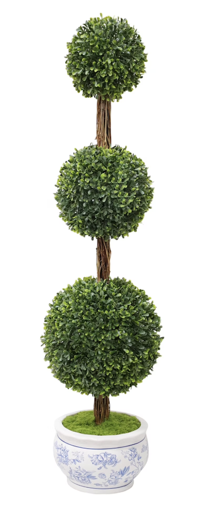 My Texas House Boxwood Artificial 3-Foot Topiary: $20