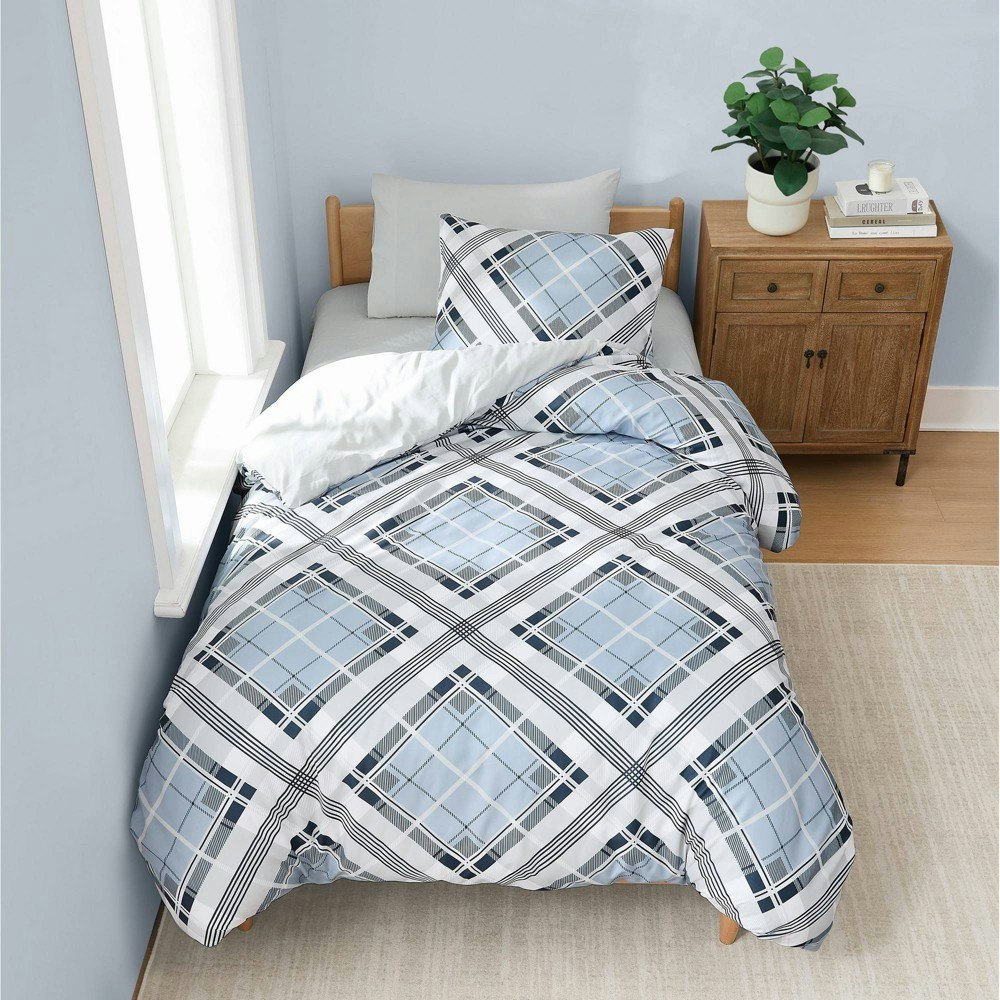 Truly Soft Twin/Twin XL Lars Plaid Duvet Cover Set: $54.99 Truly Soft Twin/Twin XL Lars Plaid Duvet Cover Set: $54.99