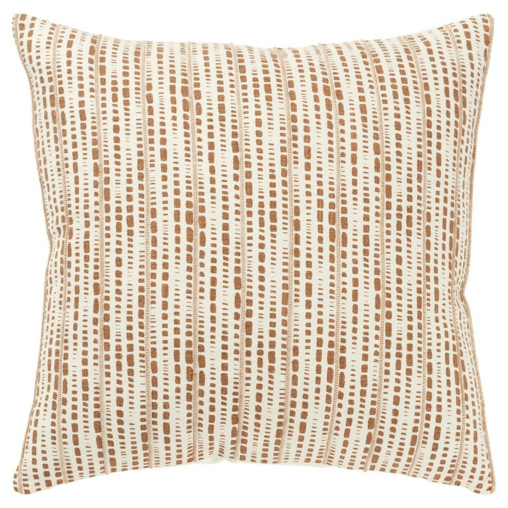 Rizzy Home 20"x20" Camel Dotted Stripe Throw Pillow Cover: $19.69 Rizzy Home 20"x20" Camel Dotted Stripe Throw Pillow Cover: $19.69