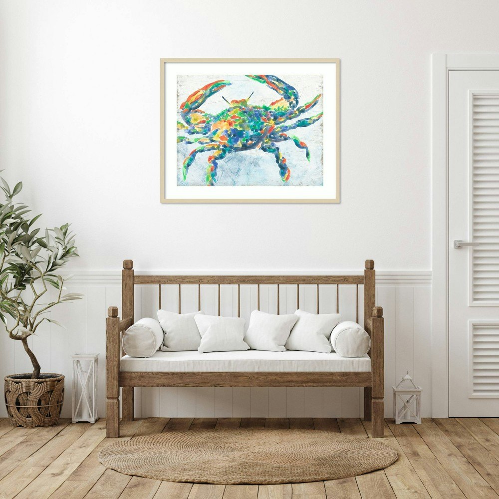 Amanti Art 41"x33" Rainbow Crab II Wood Framed Wall Art Print: $311.99 Amanti Art 41"x33" Rainbow Crab II Wood Framed Wall Art Print: $311.99