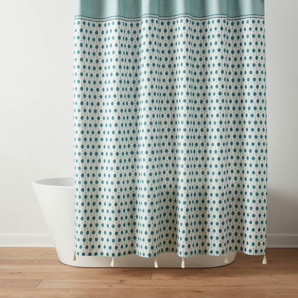 Threshold Ikat Shower Curtain: $25 Threshold Ikat Shower Curtain: $25