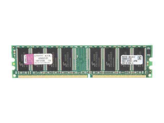 Kingston ValueRAM 512MB DDR 400 Desktop Memory: $28.50