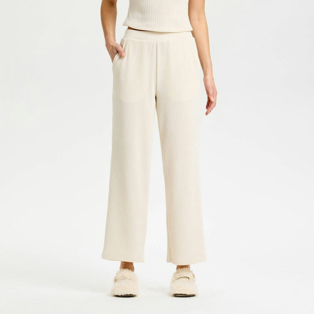 Women's Embroidered High-Rise Straight Leg Pull-On Pants: $40
