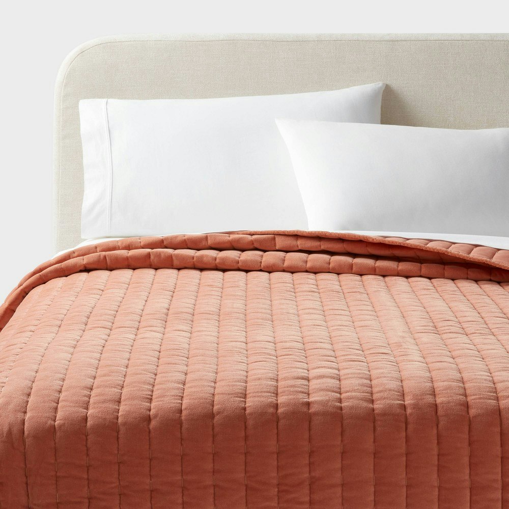 Threshold Channel Stitch Velvet Quilt: $89 Threshold Channel Stitch Velvet Quilt: $89