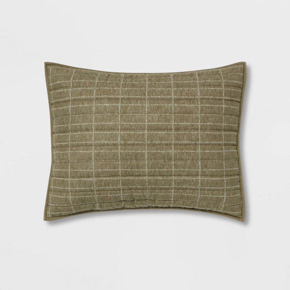 Threshold Flannel Windowpane Quilt Sham: $20 Threshold Flannel Windowpane Quilt Sham: $20