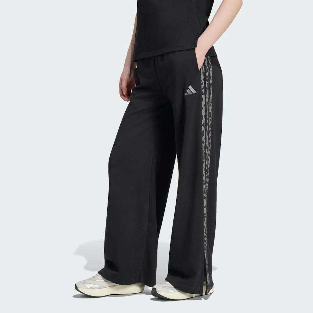 Seasonal Essentials Animal Print 3-Stripes Pants: $60 Seasonal Essentials Animal Print 3-Stripes Pants: $60