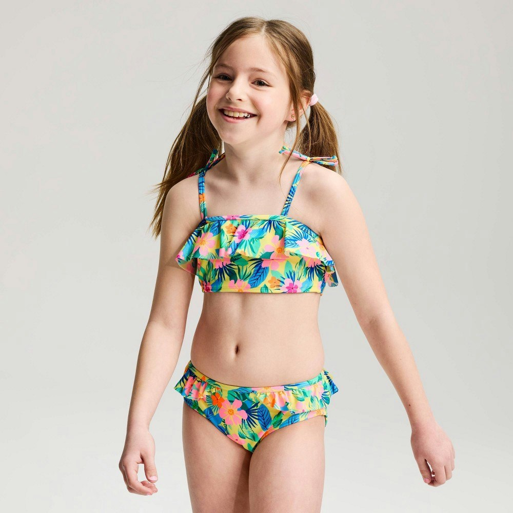 Cat & Jack Girls' Cabana Bloom Bikini Set XL: $20 Cat & Jack Girls' Cabana Bloom Bikini Set XL: $20