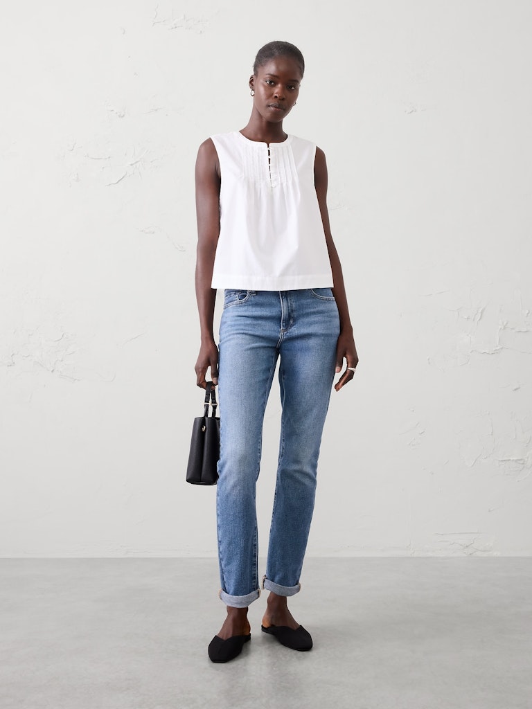 Girlfriend Mid-Rise Jean: $45