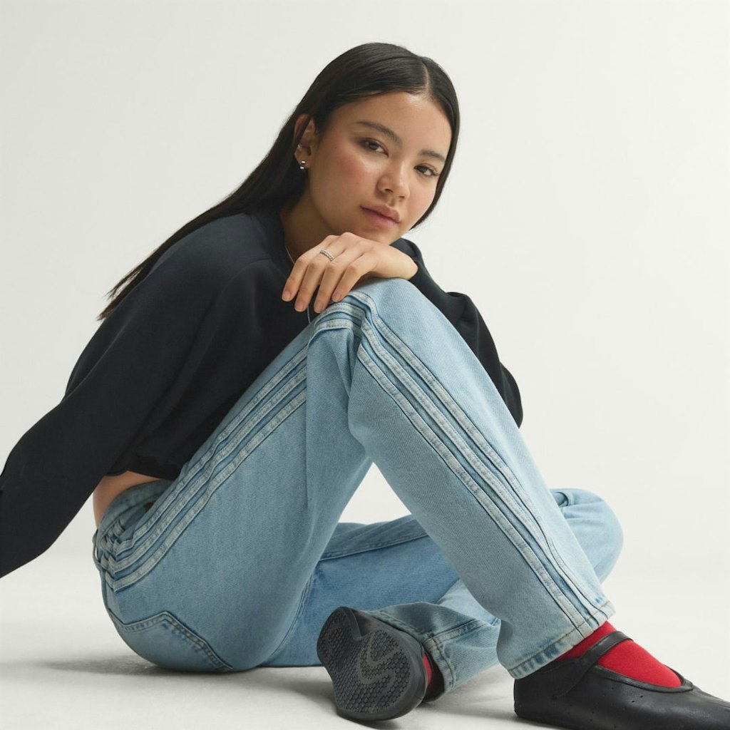 Firebird Mid Rise Straight Denim Pants: $100