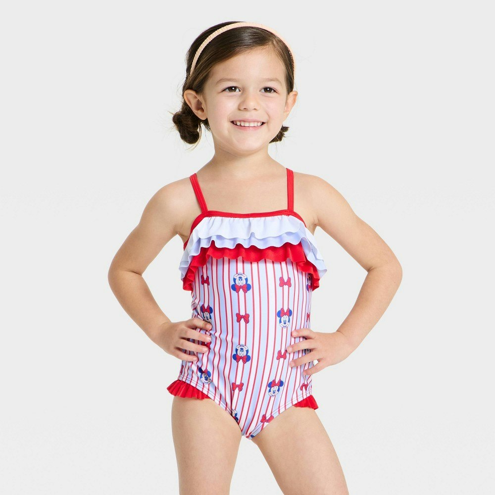 Minnie Mouse Toddler Girls' Ruffle Bikini 5T: $16 Minnie Mouse Toddler Girls' Ruffle Bikini 5T: $16