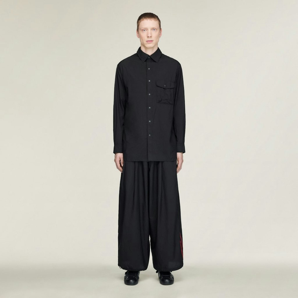 Y-3 Gradient 3-Stripes Nylon Wide Pants: $300 Y-3 Gradient 3-Stripes Nylon Wide Pants: $300