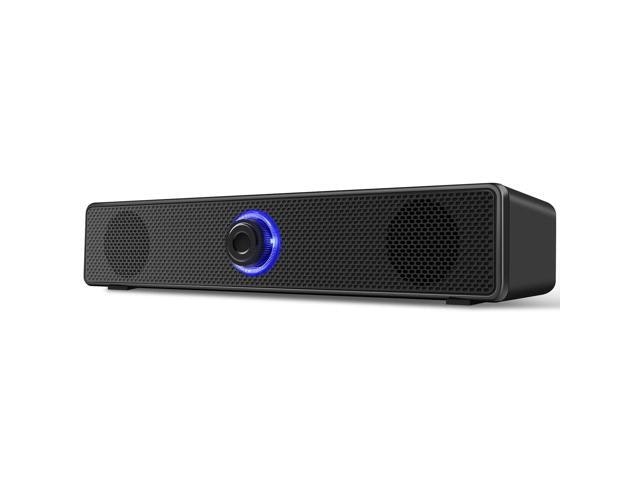Bailink USB-Powered Wired Stereo Soundbar Computer Speakers: $19.99