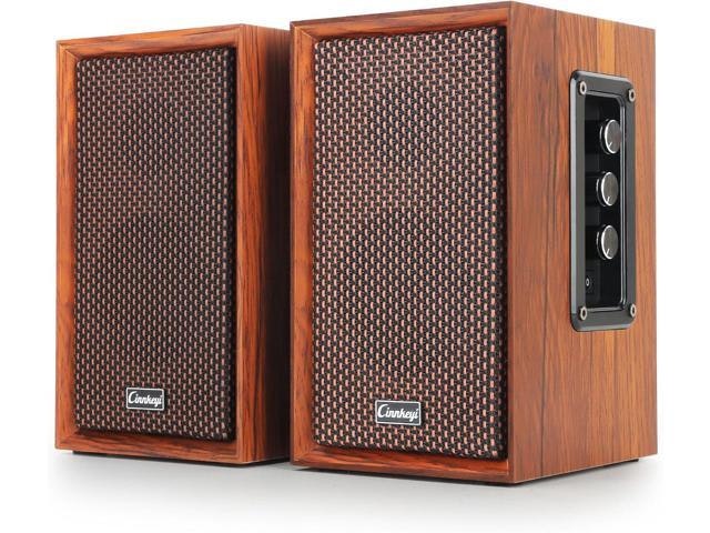 40W 2.0 Wooden Bluetooth PC Bookshelf Speakers: $82.71
