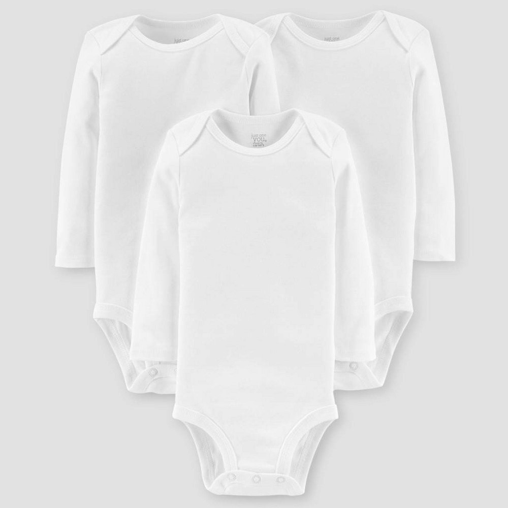 Carter's Just One You Baby Long Sleeve Bodysuit 3-Pack: $10 Carter's Just One You Baby Long Sleeve Bodysuit 3-Pack: $10