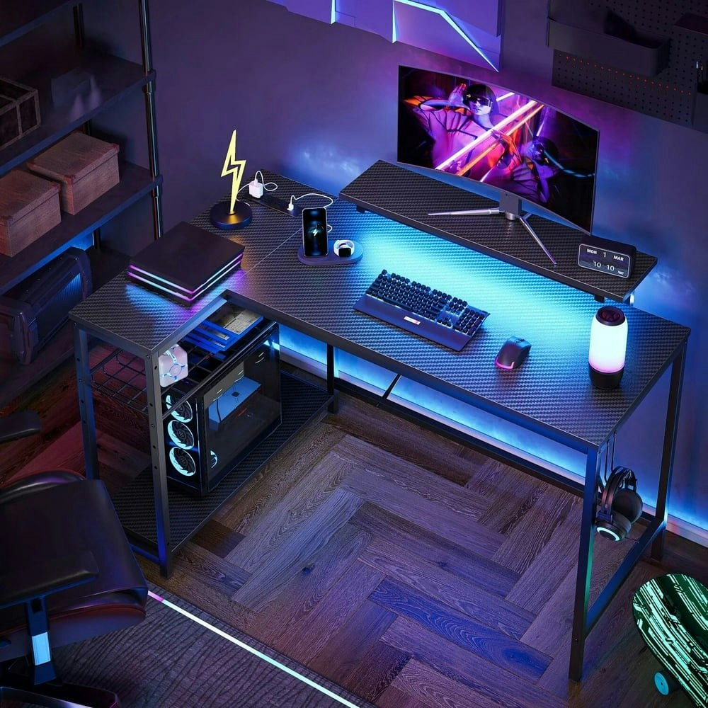 Bestier 48-inch L-Shaped Gaming Desk: $84.86
