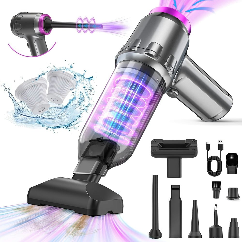 Loheer 16,000PA Portable Cordless Handheld Vacuum: $29.99 Loheer 16,000PA Portable Cordless Handheld Vacuum: $29.99