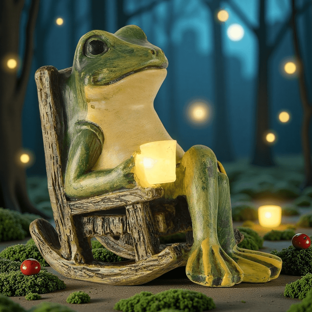 Miniature Frog Solar Garden Statue: $10.99 Miniature Frog Solar Garden Statue: $10.99
