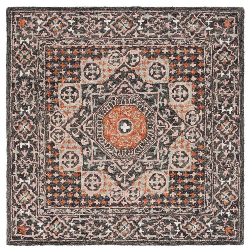 Aspen 5x5-Foot Floral Medallion Square Area Rug: $137.68 Aspen 5x5-Foot Floral Medallion Square Area Rug: $137.68