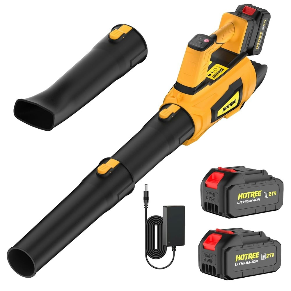 Hotree 600-CFM 170-MPH 6-Speed Cordless Leaf Blower 2-Battery Kit: $53.99 Hotree 600-CFM 170-MPH 6-Speed Cordless Leaf Blower 2-Battery Kit: $53.99