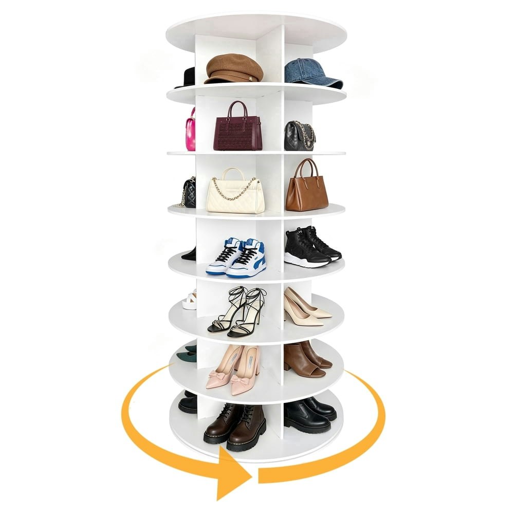 Tacwily 7-Tier Rotating Shoe Rack: $88.79