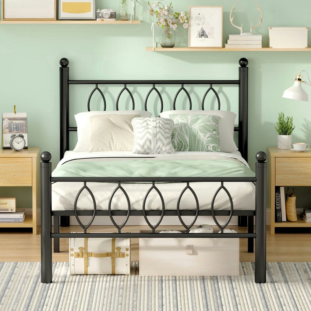 S.Tcak Twin Metal Bed Frame with Headboard: $59.99 S.Tcak Twin Metal Bed Frame with Headboard: $59.99
