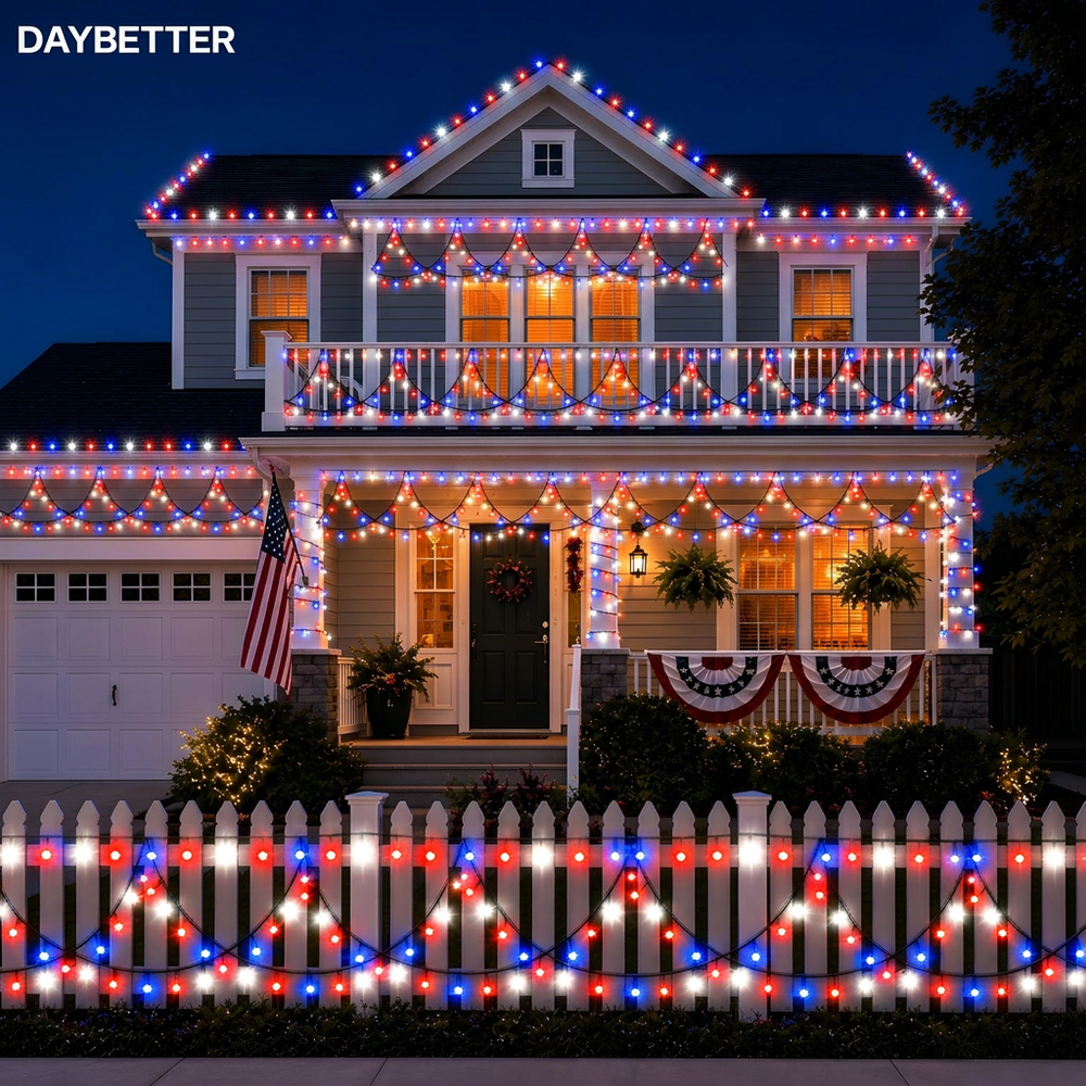 Daybetter 40-foot 380 LED Color Changing Eave String Lights: $23.99 Daybetter 40-foot 380 LED Color Changing Eave String Lights: $23.99