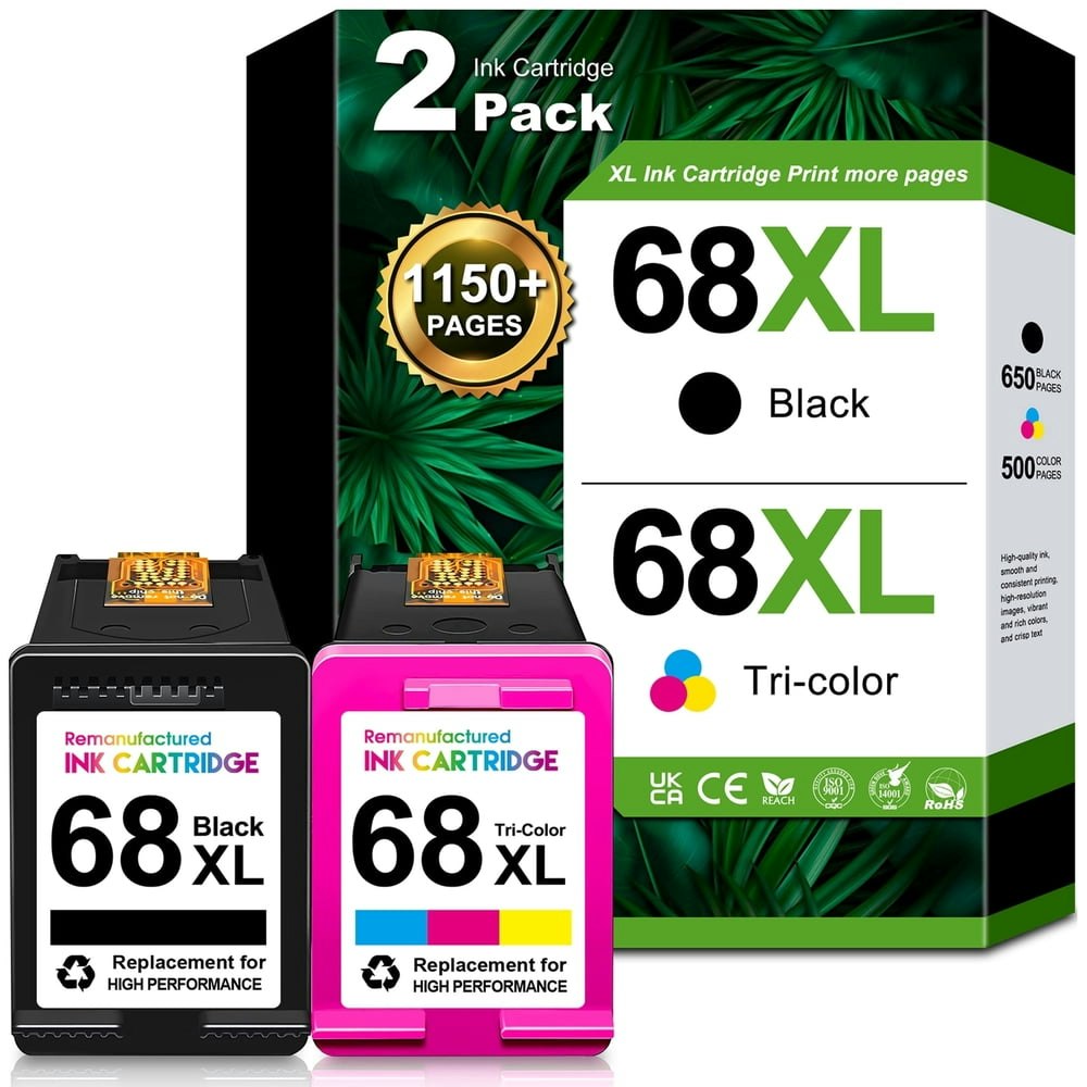 68XL Black and Tri-Color Ink Cartridge 2-Pack: $68.80 68XL Black and Tri-Color Ink Cartridge 2-Pack: $68.80