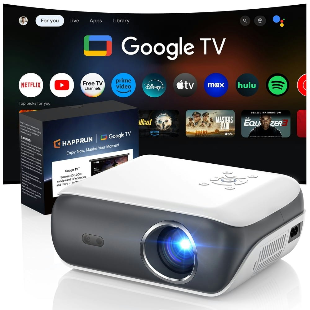 Happrun Google TV 4K Smart Projector: $199.99 Happrun Google TV 4K Smart Projector: $199.99