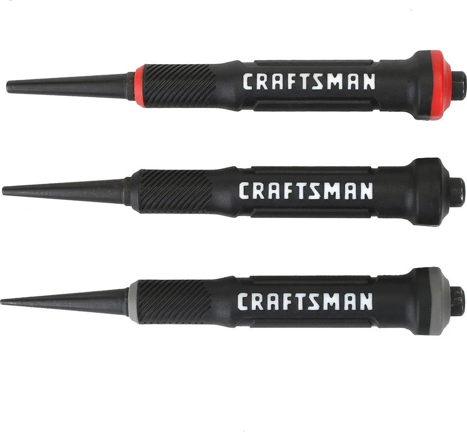 Craftsman 3-Piece Nail Set Punch: $5.98