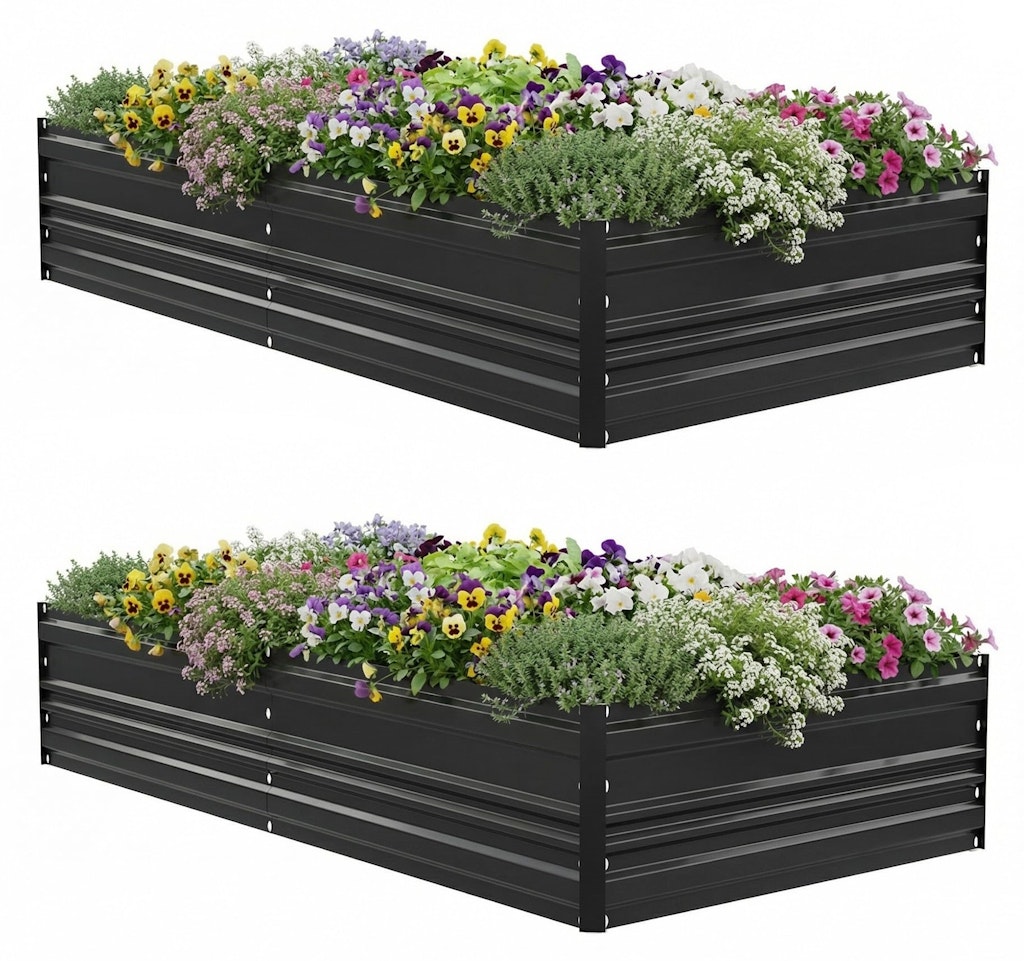 Workpro 7.5x4x1-Foot Outdoor Galvanized Raised Garden Bed 2-Pack: $42 Workpro 7.5x4x1-Foot Outdoor Galvanized Raised Garden Bed 2-Pack: $42