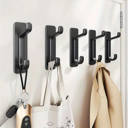 Heavy-Duty Adhesive Wall Hook 5-Pack: $1.22