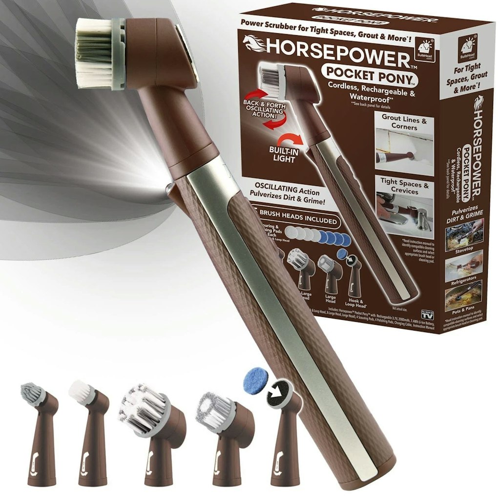 Horsepower Pocket Pony Cordless Waterproof Oscillating Power Scrubber: $11 Horsepower Pocket Pony Cordless Waterproof Oscillating Power Scrubber: $11