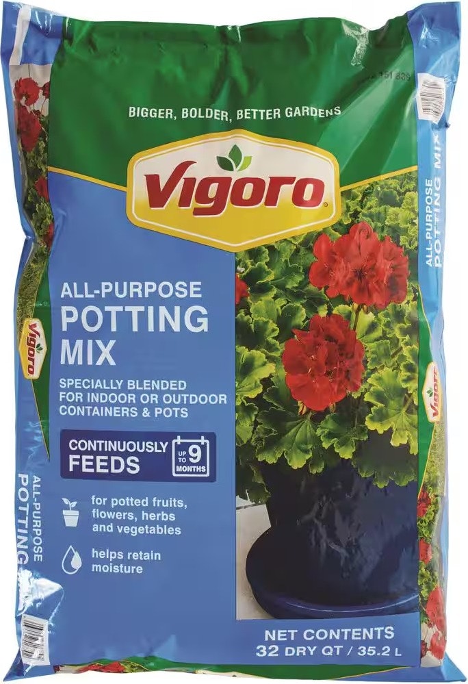 Vigoro 32-Qt. All Purpose Potting Soil Mix: $7.97