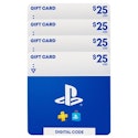 Sony PlayStation $100 in Digital Gift Cards for $90 + free shipping